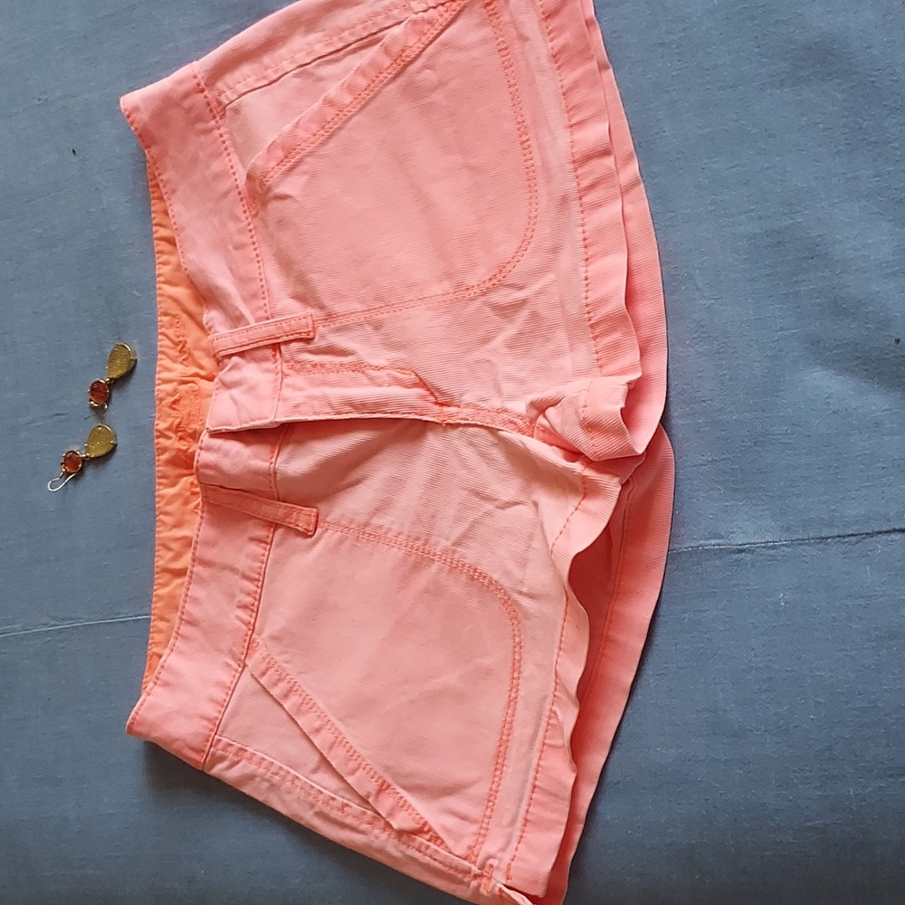 Peach denim shorts size 1